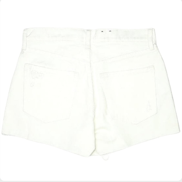 GAP White Cheeky High Rise Denim Shorts NWT 29 Tall - Picture 3 of 13
